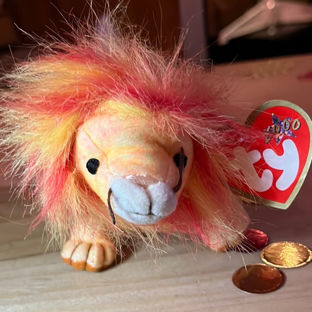 Vintage Teenie Beanie Babies.  Still Has His Heart Attached. - Picture 2 of 4
